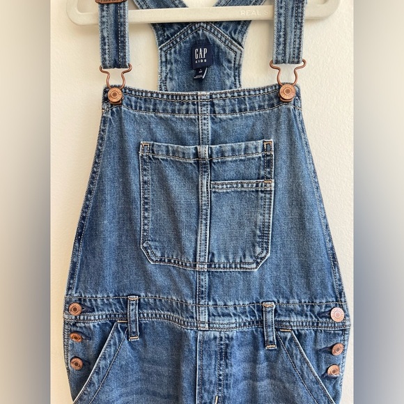GAP Kids Classic Blue Denim Overalls - Picture 3 of 4